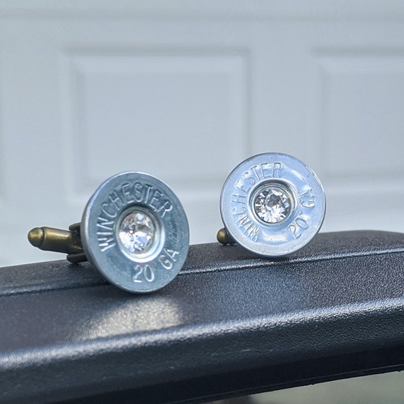Winchester once fired Shotgun Shell Cufflinks - Picture 2 of 5